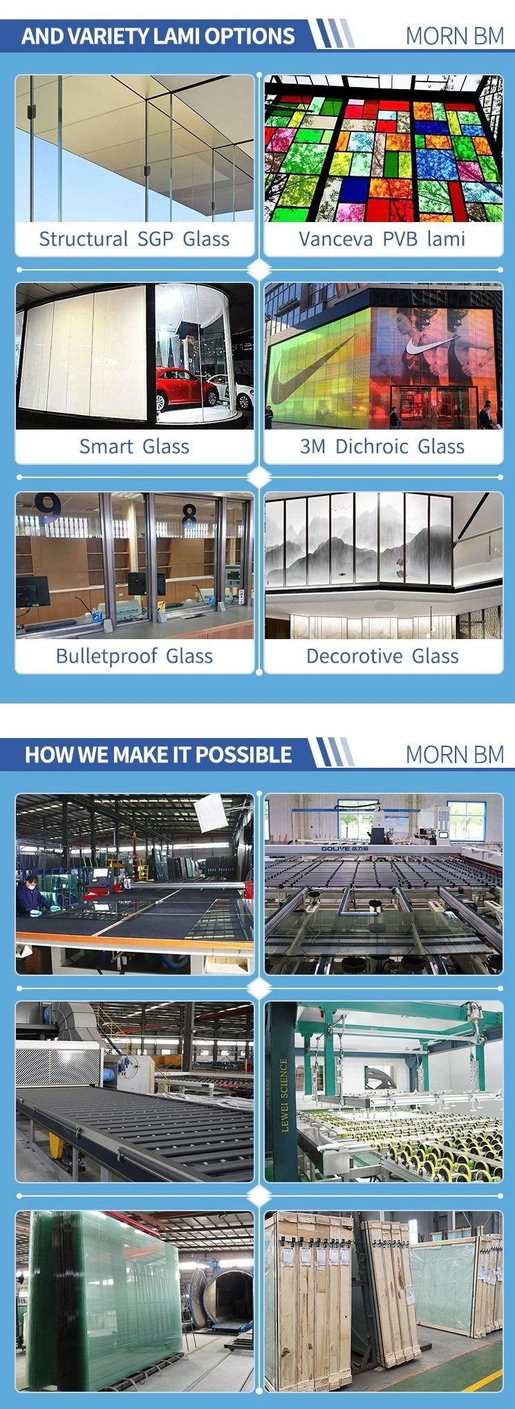 Pdlc Smart Switchable Laminated Glass -EVA Laminated Glass with Pdlc Smart Film