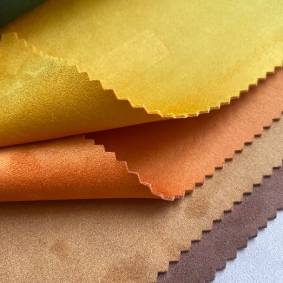 100% Poliéster Dupla Face Camurça Tecido Microfibra 39 cores Estoque Têxtil Estofamento Automotivo Pano Material Decorativo para Sofá Móveis Sofá (2288)