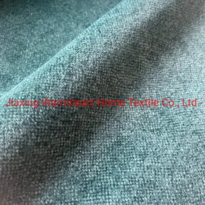 Material decorativo de tecido de veludo de malha estampado de poliéster supermacio para estofamento de tecido de veludo (JX021)